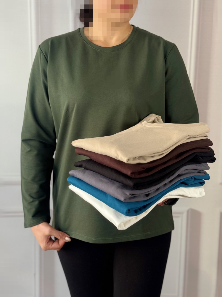 بلوز یقه گرد ریحانه کد 4109