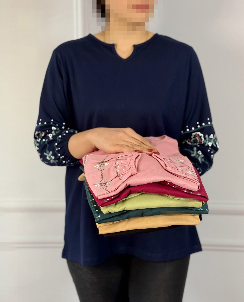 بلوز یقه کوبایی سوفیا کد 4129