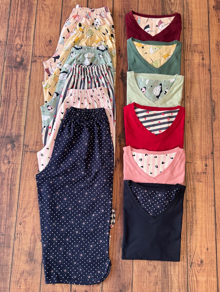 ست تیشرت شلوارک اطلس کد 1076