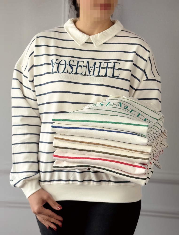 بلوز راه راه ارغوان کد 4131