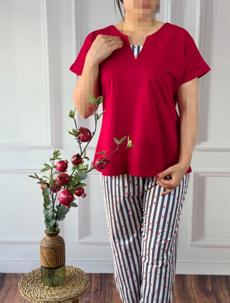 ست تیشرت شلوار مرجان کد 1078