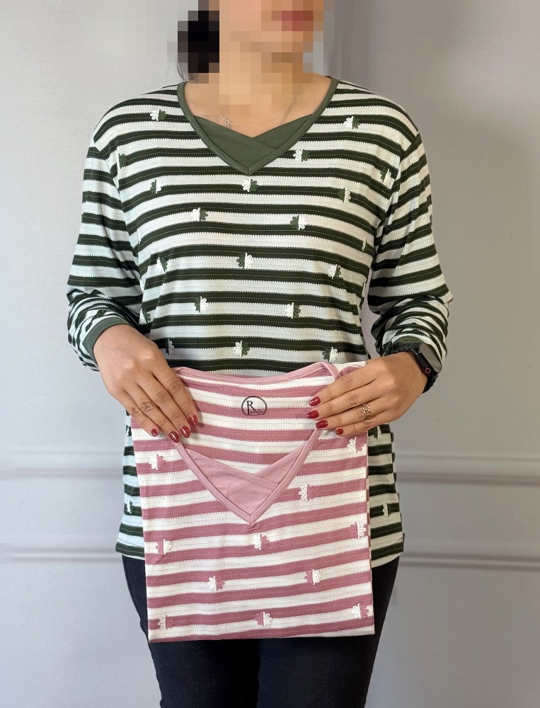 بلوز راه راه سپیده کد 4132