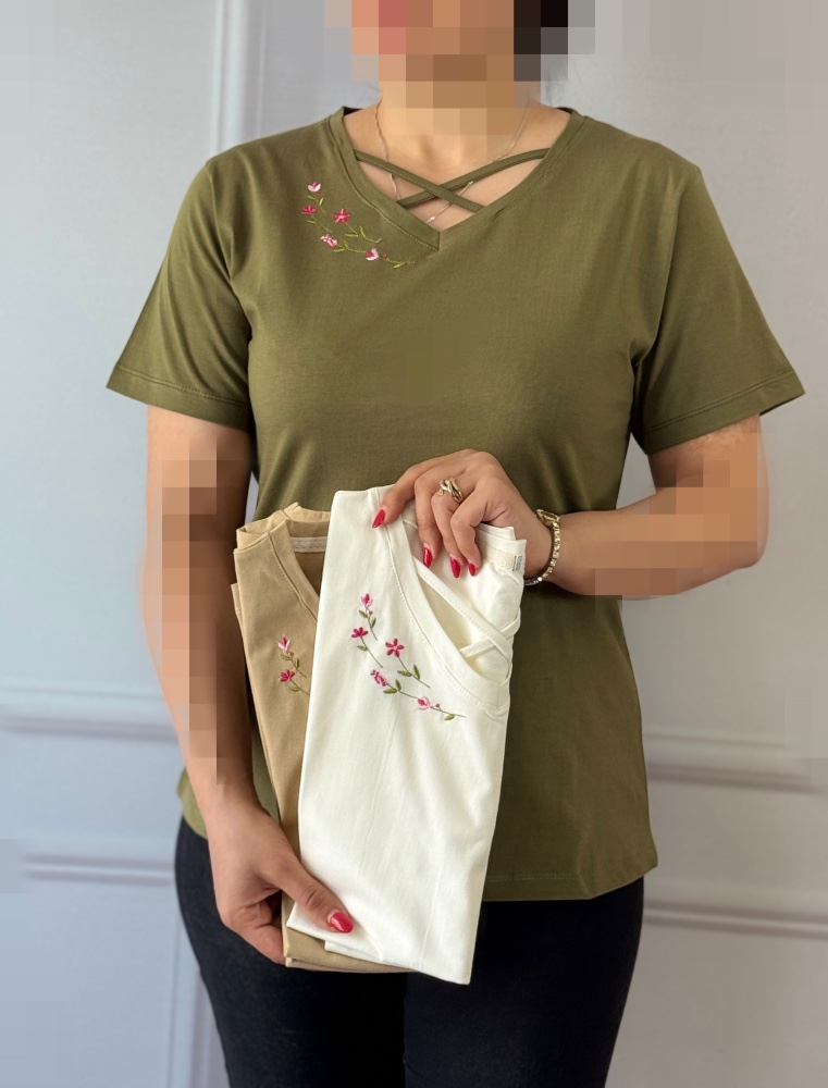 تیشرت گلدوزی مرجان کد 4019
